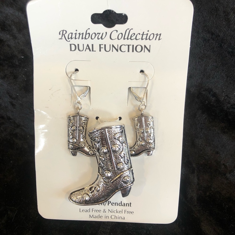 Yellowstone Lovers Earrings and Pendant/Pin